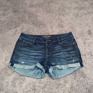 arizona jean co shorts with rips